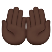 🤲🏿 Emoji Palmas Unidas Para Cima: Pele Escura na Apple iOS 11.2.
