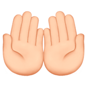Emoji 🤲🏻 Mani Unite In Alto: Carnagione Chiara su Apple iOS 11.2.