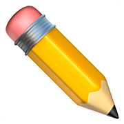 Émoji ✏️ Crayon sur Apple iOS 11.2.