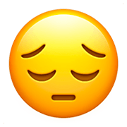 😔 Emoji Cara Desanimada en Apple iOS 11.2.