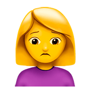 Emoji 🙍 Persona Corrucciata su Apple iOS 11.2.