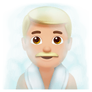 🧖🏼 Emoji Persona En Una Sauna: Tono De Piel Claro Medio en Apple iOS 11.2.