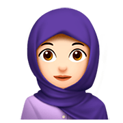 🧕🏻 Emoji Mujer Con Hiyab: Tono De Piel Claro en Apple iOS 11.2.