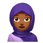Emoji 🧕🏾 Donna Con Velo: Carnagione Abbastanza Scura su Apple iOS 11.2.