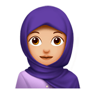 Émoji 🧕🏼 Femme Avec Foulard : Peau Moyennement Claire sur Apple iOS 11.2.