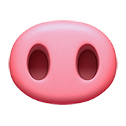 Emoji 🐽 Naso Da Maiale su Apple iOS 11.2.