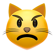Emoji 😾 Gatto Imbronciato su Apple iOS 11.2.