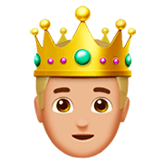 🤴🏼 Emoji Prinz: mittelhelle Hautfarbe Apple iOS 11.2.