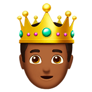 🤴🏾 Emoji Príncipe: Tono De Piel Oscuro Medio en Apple iOS 11.2.