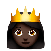 👸🏿 Emoji Princesa: Tono De Piel Oscuro en Apple iOS 11.2.