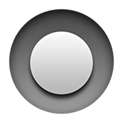 Emoji 🔘 Pulsante Rotondo su Apple iOS 11.2.