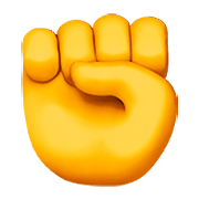 Emoji ✊ Pugno su Apple iOS 11.2.