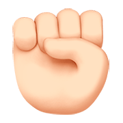 Emoji ✊🏻 Pugno: Carnagione Chiara su Apple iOS 11.2.