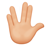 Emoji 🖖🏼 Saluto Vulcaniano: Carnagione Abbastanza Chiara su Apple iOS 11.2.