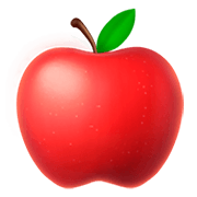 Émoji 🍎 Pomme Rouge sur Apple iOS 11.2.