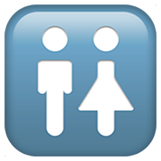 Emoji 🚻 Simbolo Dei Servizi Igienici su Apple iOS 11.2.