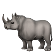 🦏 Emoji Rinoceronte en Apple iOS 11.2.