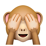 🙈 Emoji Mono Con Los Ojos Tapados en Apple iOS 11.2.