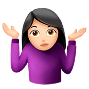 🤷🏻 Emoji Persona Encogida De Hombros: Tono De Piel Claro en Apple iOS 11.2.