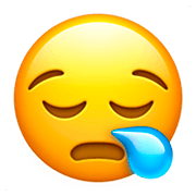 😪 Emoji Rosto Sonolento na Apple iOS 11.2.