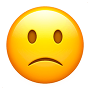 Emoji 🙁 Faccina Leggermente Imbronciata su Apple iOS 11.2.