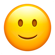 🙂 Emoji leicht lächelndes Gesicht Apple iOS 11.2.