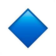 🔹 Emoji Rombo Azul Pequeño en Apple iOS 11.2.