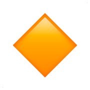 Emoji 🔸 Rombo Arancione Piccolo su Apple iOS 11.2.
