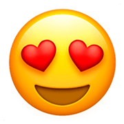 Emoji 😍 Faccina Con Sorriso E Occhi A Cuore su Apple iOS 11.2.