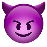 😈 Emoji Cara Sonriendo Con Cuernos en Apple iOS 11.2.