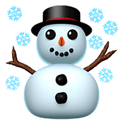 ☃️ Emoji Muñeco De Nieve Con Nieve en Apple iOS 11.2.