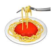 Emoji 🍝 Spaghetti su Apple iOS 11.2.