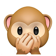 🙊 Emoji sich den Mund zuhaltendes Affengesicht Apple iOS 11.2.