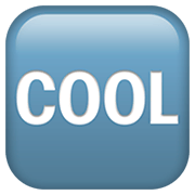 Emoji 🆒 Pulsante COOL su Apple iOS 11.2.