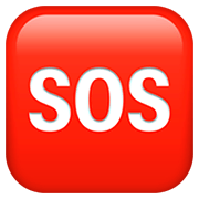 Émoji 🆘 Bouton SOS sur Apple iOS 11.2.