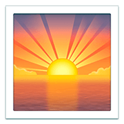 🌅 Emoji Sonnenaufgang über dem Meer Apple iOS 11.2.