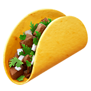 Émoji 🌮 Taco sur Apple iOS 11.2.