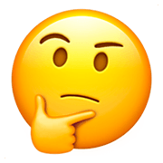 Emoji 🤔 Faccina Concentrata su Apple iOS 11.2.