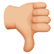 👎🏼 Emoji Daumen runter: mittelhelle Hautfarbe Apple iOS 11.2.