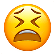 Emoji 😫 Faccina Stanca su Apple iOS 11.2.