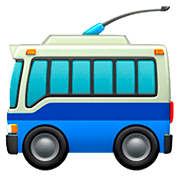 🚎 Emoji ônibus Movido A Eletricidade na Apple iOS 11.2.