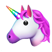 Emoji 🦄 Unicorno su Apple iOS 11.2.