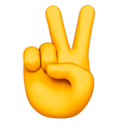 ✌️ Emoji Mano Con Señal De Victoria en Apple iOS 11.2.