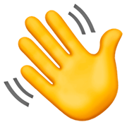 Emoji 👋 Mano Che Saluta su Apple iOS 11.2.