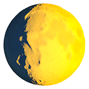 Émoji 🌔 Lune Gibbeuse Croissante sur Apple iOS 11.2.