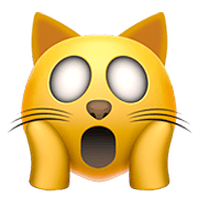 Emoji 🙀 Gatto Esterrefatto su Apple iOS 11.2.