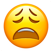 Emoji 😩 Faccina Esausta su Apple iOS 11.2.