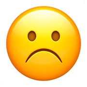 ☹️ Emoji Rosto Descontente na Apple iOS 11.2.