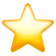 Émoji ⭐ étoile sur Apple iOS 11.2.