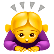 🙇‍♀️ Emoji Mulher Fazendo Reverência na Apple iOS 11.2.